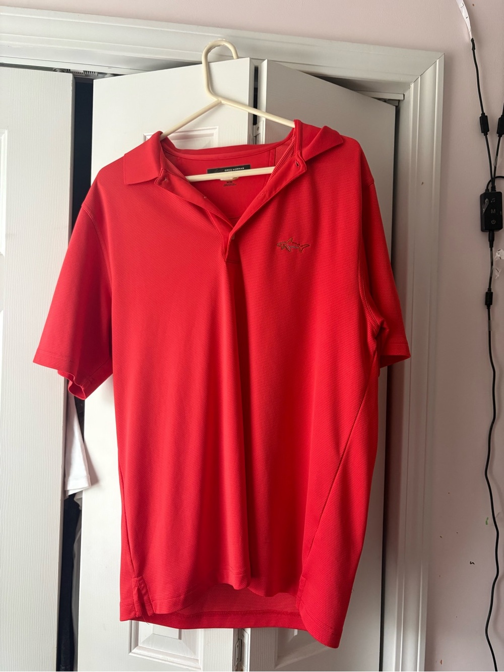 Greg Norman Collection Red Short-Sleeve Polo